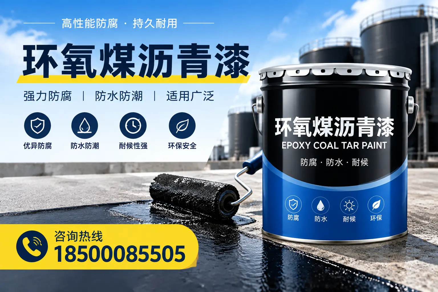 选择环氧煤沥青漆的五大理由,哈尔滨客户必知